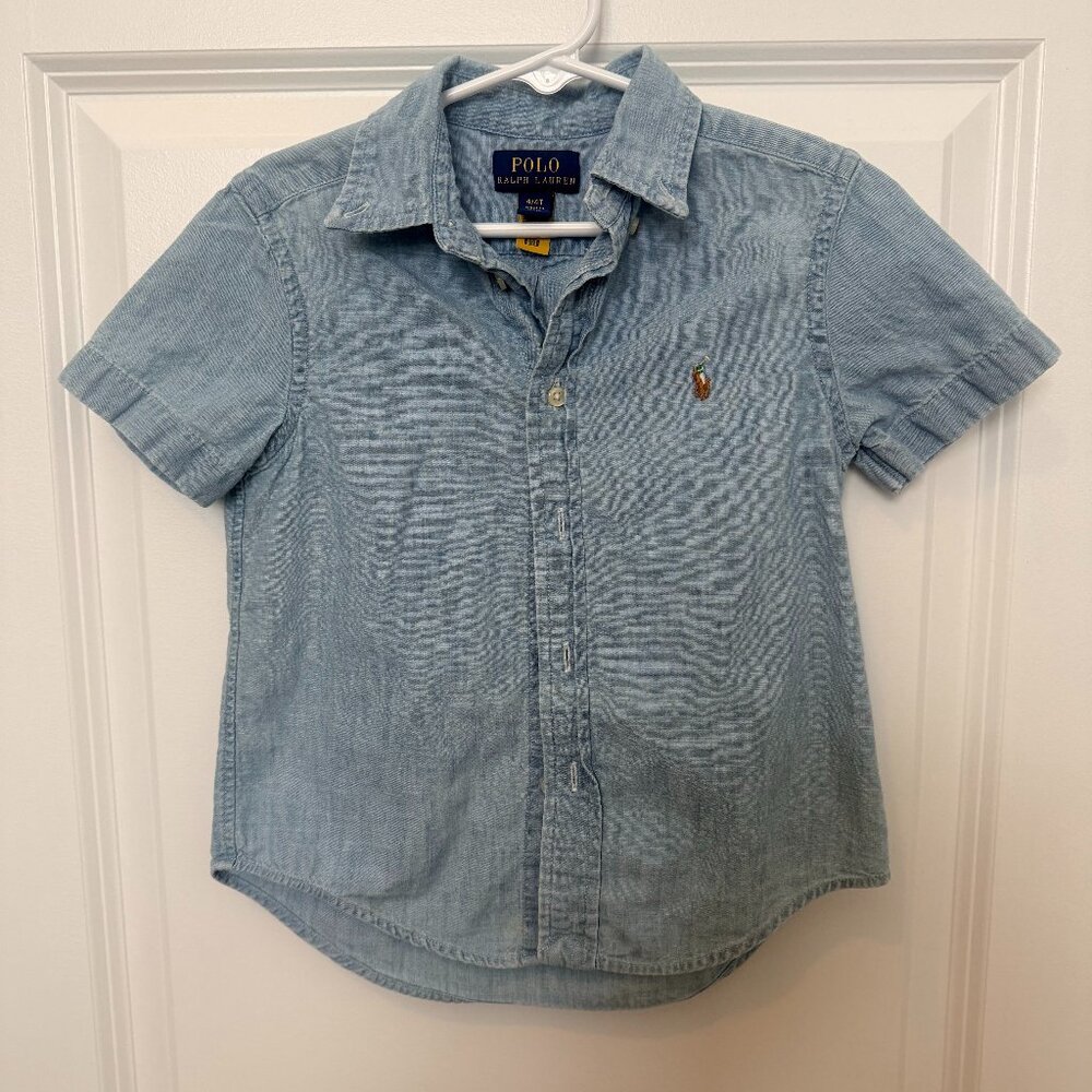 Boys Polo Ralph Lauren Short Sleeved Button down 4T